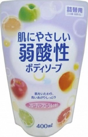 Слабокислотное жидкое мыло "Peach Care Body Wash" для тела (аромат сочного персика) 900 мл, мягкая упаковка с крышкой