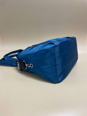 Женская сумка болоневая на плечо синяя