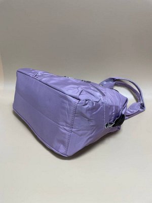 Женская сумка болоневая на плечо розовая