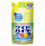 KAO Жидкий кислородный отбеливатель для цветного белья «Wide Haiter» (с антибактериальным эффектом) 720 мл, мягкая упаковка