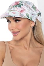 Косынка с козырьком на резинке (розы) ККР07