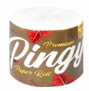 Pingy бумага туалетная 4-х слойн. на втулке 42м белая 1рул. п/э / 60шт / PAP42 / 481870