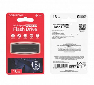USB Флеш-накопитель BOROFONE Flash Drive BUD4 16GB USB 3.0 Флешка