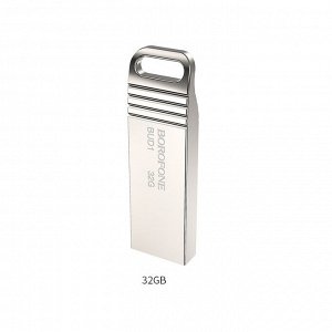 USB флеш-накопитель металл BOROFONE BUD1 Nimble 32GB USB 2.0 Флешка