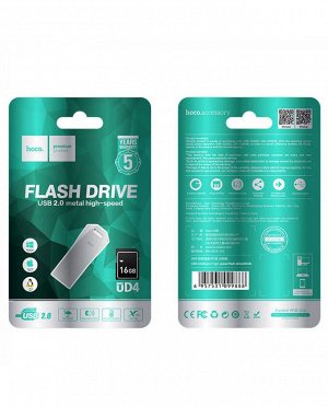 USB флеш-накопитель металл HOCO UD4 Intelligent 16GB USB 2.0 Флешка