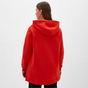 Худи женское с начёсом MIST Cozy style, красный