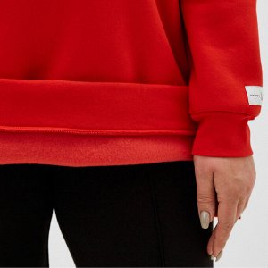 Худи женское с начёсом MIST Cozy style, красный