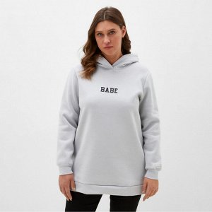 Худи женское с начёсом MIST Cozy style, серый