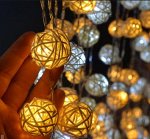 Ротанговые шарики и гирлянды! Украшение на Новый Год