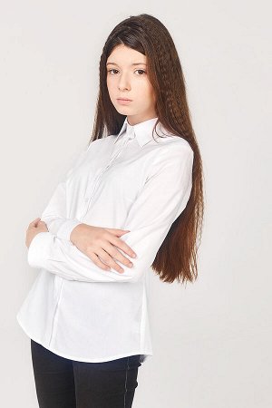 Классическая приталенная блузка для девочек