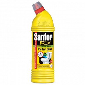 Чистящее средство Sanfor Антиналет Лимонная свежесть для сантехники 750 мл