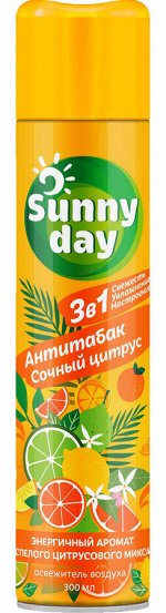 Освежитель воздуха Sunny Day Антитабак Сочный цитрус 300 мл