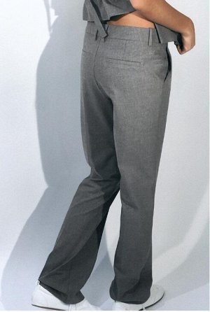 БРЮКИ STRAIGHT-LEG LOW-RISE арт. 9427556, серый
