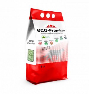 Наполнитель ECO-Premium Зеленый чай 5л комкующийся