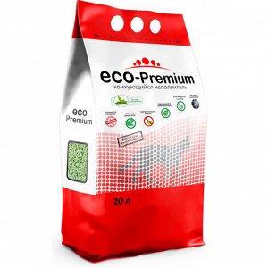 Наполнитель ECO-Premium Зеленый чай 20л комкующийся
