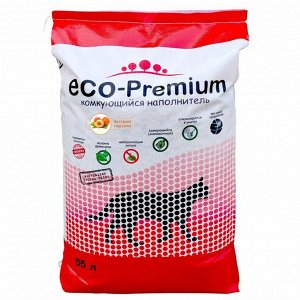 Наполнитель ECO-Premium Персик 55л комкующийся