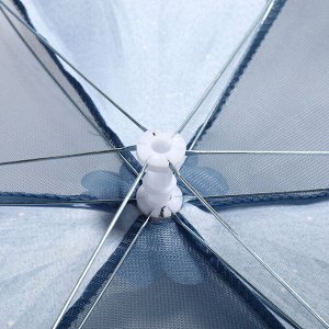 Складная москитная сетка-зонтик, крышка чехол на стол для защиты еды от насекомых, мусора, пыли, для дома, дачи, пикника 80x25 см