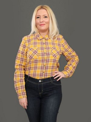 Рубашка женская классическая с рукавом блузка для офиса