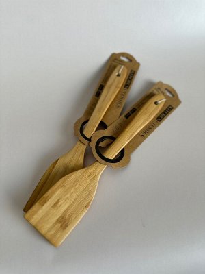 Китайский производитель Лопатка кулинарная бамбуковая 31*6 см