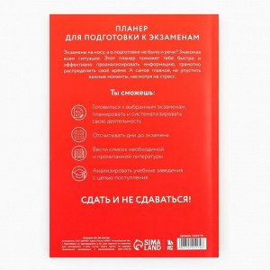 Планер для подготовки к экзаменам, А5 60 л. Мягкая обложка «Красный»