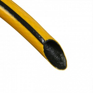 Шланг поливочный, ПВХ, 25 м (3/4"), армированный, «ВОЕННЫЙ», жёлтый