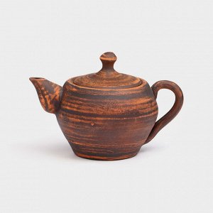 Чайник для заварки "Tea Time", гончарный, красная глина, 0.6 л