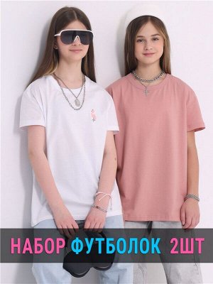 Футболка, набор 2 шт для девочки