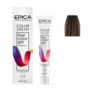Epica Гель краска для волос без аммиака 7.17 русый древесный Epica Professional COLORDREAM 100 мл Эпика