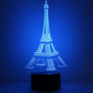3D ночник Романтика Парижа у вас дома
меняет несколько цветов
25см*12см*8см