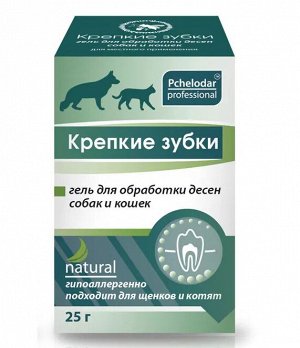 Гель Пчелодар Крепкие Зубки для обработки десен собак и кошек, 25г