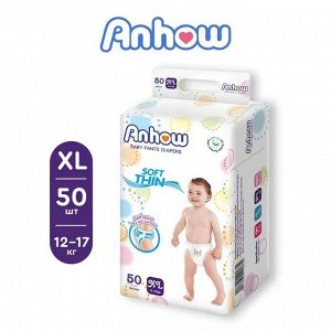 Подгузники-трусики ТМ Anhow XL 12-17кг (50шт в уп)