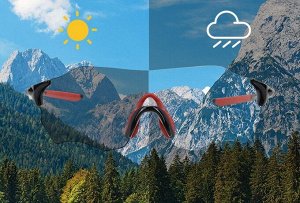 Велосипедные очки KAPVOE  1009 с линзой Photochromic