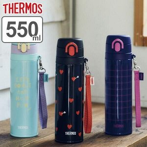 Термокружка THERMOS JNT-551 550мл черная/сердце