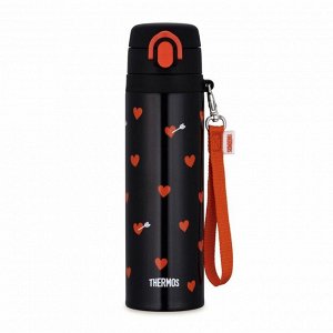 Термокружка THERMOS JNT-551 550мл черная/сердце
