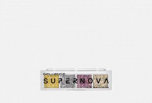 Influence Beauty Палетка глиттеров Supernova тон 01, желтый/серебряный/сиреневый/белый