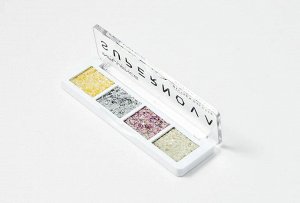 Influence Beauty Палетка глиттеров Supernova тон 01, желтый/серебряный/сиреневый/белый