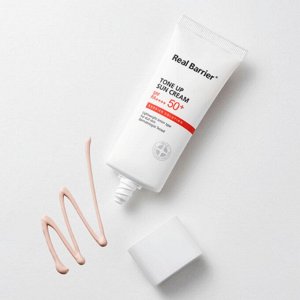 Ламеллярный солнцезащитный крем для яркости тона Real Barrier Tone Up Sun Cream SPF50+ PA++++