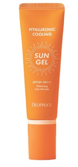 Легкий освежающий солнцезащитный гель с гиалуроновой кислотой  HYALURONIC COOLING SUN GEL SPF 50+ PA+++  "