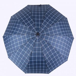 Зонт - трость полуавтоматический «Клетка», 10 спиц, R = 60 см, цвет МИКС