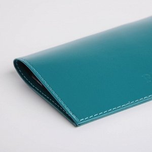 Обложка для паспорта, цвет бирюзовый