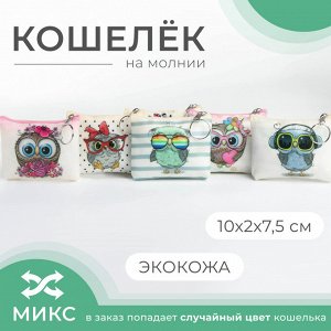 Кошелёк монетница детская на молнии «Выбражулька», цвет МИКС