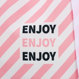 Сумка-шопер пляжная "Enjoy", 39х32 см, розовая