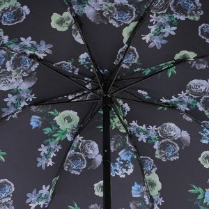 Зонт механический «Цветы», эпонж, 4 сложения, 8 спиц, R = 48 см, цвет МИКС