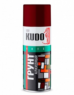 Грунт алкидный KUDO универсальный Красно-коричневый, 520 мл