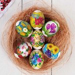 Пасхальная термоусадочная плёнка для яиц &quot;&quot;Цветы&quot;&quot; на 7 яиц
