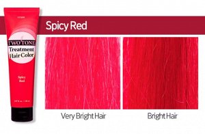 Etude Маска оттеночная для волос Пряный красный Treatment Hair Color Two Tone Spicy Red №2, 150 мл