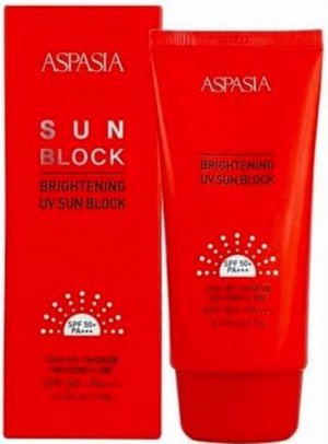 Aspasia Крем для лица солнцезащитный осветляющий Sun Block Brightening UV SPF 50+/Pa+++, 70 гр