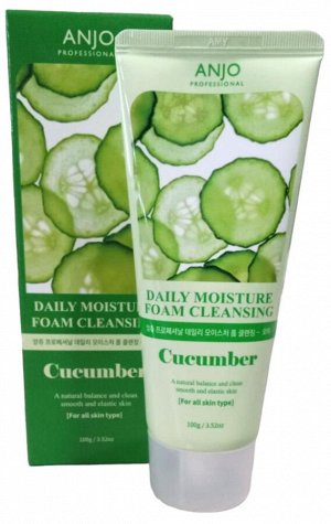 Anjo Professional Пенка для лица с экстрактом огурца Foam Cleansing Daily Cucumber, 100 мл