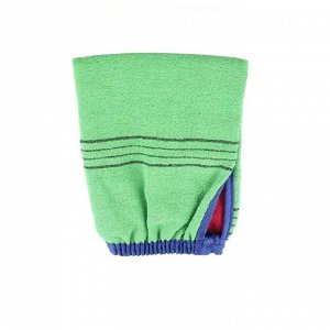 No brend Мочалка варежка квадратная Цвет - зелёный 13,5*18,3 см Baby Glove Towel, 5 шт