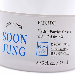 Etude Крем для кожи лица увлажняющий Soon Jung Cream Hydro Barrier, 75 мл
